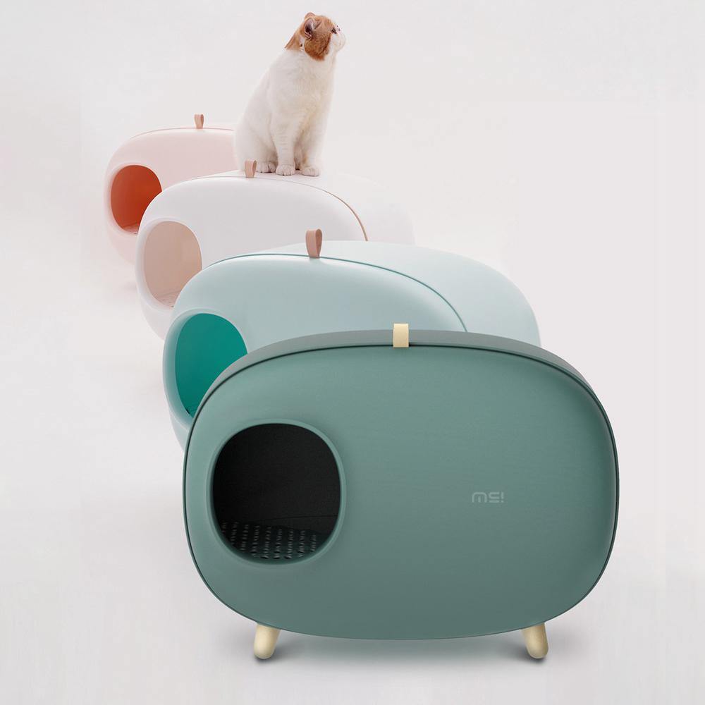 Enclosed Cat Litter Box with Scoop - IYPET